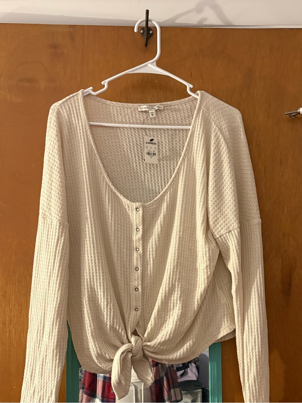 NWT express One eleven waffle top
